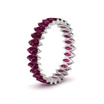 Load image into Gallery viewer, 5-carat-marquise-pink-sapphire-eternity-wedding-band-in-white-gold-FDEWB11257MQBGSADRPI-5.00CT-NL-WG