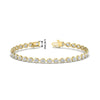 Load image into Gallery viewer, 5-carat-pear-cut-diamond-tennis-bracelet-east-west-setting-in-yellow-gold-FDBRCPE10581-5.00CT-NL-YG-hw.jpg?v=1776842472
