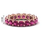 Load image into Gallery viewer, 5-carat-pink-sapphire-eternity-band-ring-in-rose-gold-FD11249ROBGSADRPI-5.00CT-NL-RG-HW
