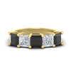 Load image into Gallery viewer, 5-carat-princess-cut-black-diamond-wedding-band-for-women-in-yellow-gold-fdwb8008prblacksleep-5.00ct-nl-yg.jpg?v=1773654337