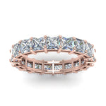 Load image into Gallery viewer, 5-carat-princess-cut-diamond-eternity-ring-in-rose-gold-FDEWB8675PR-5.0CTANGLE5-NL-RG
