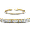 Load image into Gallery viewer, 5-carat-princess-cut-diamond-tennis-bracelet-in-yellow-gold-FDBRC10450PRANGLE2-5.00CT-NL-YG_0e308aa9-ea42-4f59-853a-236c886993ca