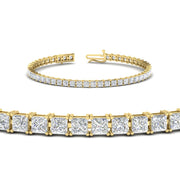 5 Carat Princess Cut Diamond Tennis Bracelet