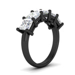 Load image into Gallery viewer, 5-carat-princess-cut-diamond-wedding-band-for-women-in-black-gold-fdwb8008prangle2-5.00ct-nl-bg.jpg?v=1773654337