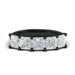 Load image into Gallery viewer, 5-carat-princess-cut-diamond-wedding-band-for-women-in-black-gold-fdwb8008prsleep-5.00ct-nl-bg.jpg?v=1773654337