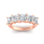 Load image into Gallery viewer, 5-carat-princess-cut-five-stone-wedding-ring-in-rose-gold-fdwb8008prangle5-5.00ct-nl-rg.jpg?v=1773654911
