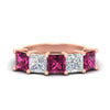 Load image into Gallery viewer, 5-carat-princess-cut-pink-sapphire-wedding-band-for-women-in-rose-gold-fdwb8008prgsadrpisleep-5.00ct-nl-rg.jpg?v=1773654337