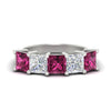 Load image into Gallery viewer, 5-carat-princess-cut-pink-sapphire-wedding-band-for-women-in-white-gold-fdwb8008prgsadrpisleep-5.00ct-nl-wg.jpg?v=1773654337