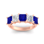 Load image into Gallery viewer, 5-carat-princess-cut-sapphire-wedding-band-for-women-in-rose-gold-fdwb8008prgsablangle5-5.00ct-nl-rg.jpg?v=1773654337