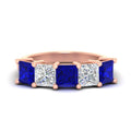 Thumbnail 6 - 5-carat-princess-cut-sapphire-wedding-band-for-women-in-rose-gold-fdwb8008prgsablsleep-5.00ct-nl-rg.jpg?v=1773654337