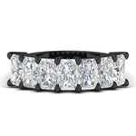 Load image into Gallery viewer, 5-carat-radiant-cut-diamond-band-for-women-in-black-gold-FD8008RAB-5.00CT-NL-BG
