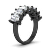 Load image into Gallery viewer, 5-carat-radiant-cut-diamond-band-for-women-in-black-gold-FD8008RABANGLE2-5.00CT-NL-BG
