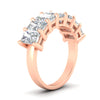 Load image into Gallery viewer, 5-carat-radiant-cut-diamond-band-for-women-in-rose-gold-FD8008RABANGLE2-5.00CT-NL-RG