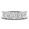 Load image into Gallery viewer, 5-carat-radiant-cut-diamond-band-for-women-in-white-gold-FD8008RAB-5.00CT-NL-WG