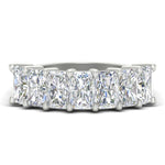 Load image into Gallery viewer, 5-carat-radiant-cut-diamond-band-for-women-in-white-gold-FD8008RAB-5.00CT-NL-WG

