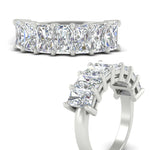 Load image into Gallery viewer, 5-carat-radiant-cut-diamond-band-for-women-in-white-gold-FD8008RABANGLE3-5.00CT-NL-WG
