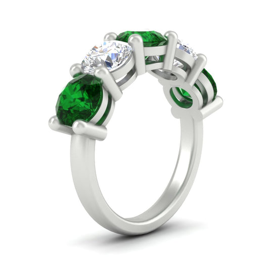 5-carat-round-5-stone-diamond-and-emerald-anniversary-wedding-band-in-white-gold-FDENS141ROBGEMGRANGLE2-5.00CT-NL-WG
