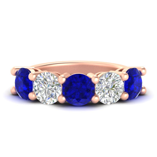 5-carat-round-5-stone-diamond-and-sapphire-anniversary-wedding-band-in-rose-gold-FDENS141ROBGSABL-5.00CT-NL-RG