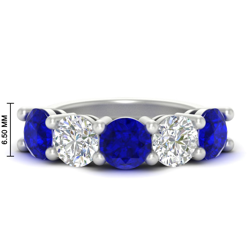 5-carat-round-5-stone-diamond-and-sapphire-anniversary-wedding-band-in-white-gold-FDENS141ROBGSABL-5.00CT-NL-WG-HW
