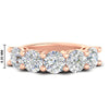 Load image into Gallery viewer, 5-carat-round-5-stone-diamond-anniversary-wedding-band-in-rose-gold-FDENS141ROB-5.00CT-NL-RG-HW