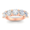 Load image into Gallery viewer, 5-carat-round-5-stone-diamond-anniversary-wedding-band-in-rose-gold-FDENS141ROBANGLE5-5.00CT-NL-RG