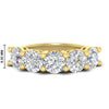 Load image into Gallery viewer, 5-carat-round-5-stone-diamond-anniversary-wedding-band-in-yellow-gold-FDENS141ROB-5.00CT-NL-YG-HW