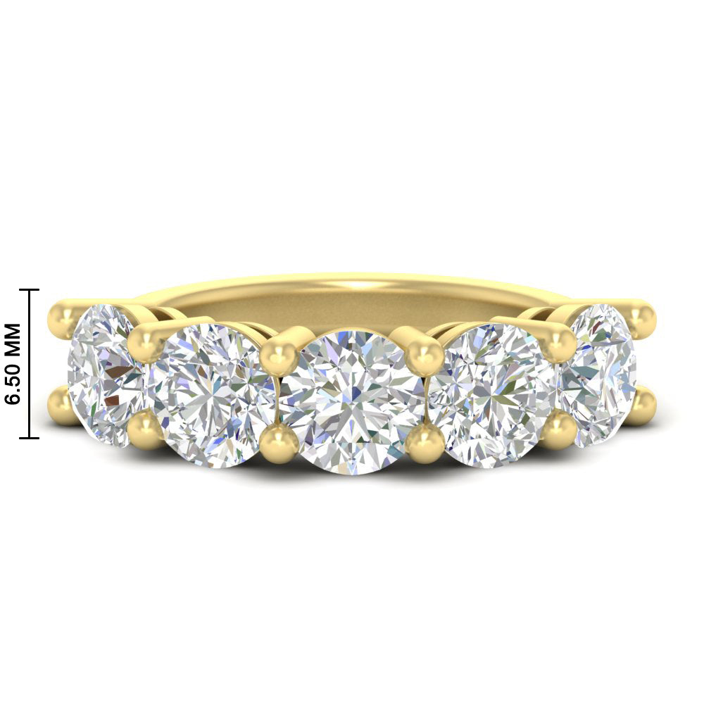 5-carat-round-5-stone-diamond-anniversary-wedding-band-in-yellow-gold-FDENS141ROB-5.00CT-NL-YG-HW