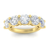 Load image into Gallery viewer, 5-carat-round-5-stone-diamond-anniversary-wedding-band-in-yellow-gold-FDENS141ROBANGLE5-5.00CT-NL-YG