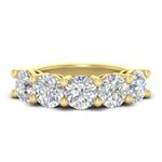 Load image into Gallery viewer, 5-carat-round-5-stone-diamond-colored-anniversary-wedding-band-in-yellow-gold-FDENS141ROB-5.00CT-NL-YG-GS
