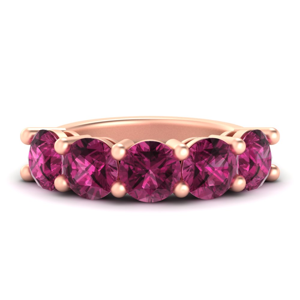 5-carat-round-5-stone-pink-sapphire-colored-anniversary-wedding-band-in-rose-gold-FDENS141ROBGSADRPI-5.00CT-NL-RG-GS