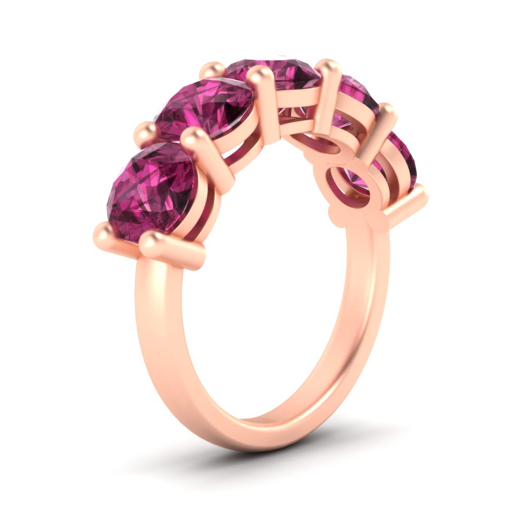5-carat-round-5-stone-pink-sapphire-colored-anniversary-wedding-band-in-rose-gold-FDENS141ROBGSADRPIANGLE2-5.00CT-NL-RG-GS