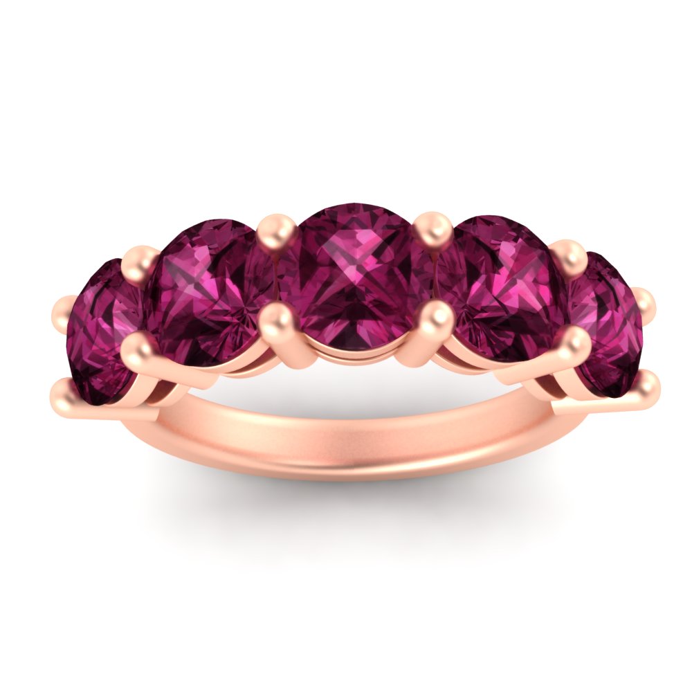 5-carat-round-5-stone-pink-sapphire-colored-anniversary-wedding-band-in-rose-gold-FDENS141ROBGSADRPIANGLE5-5.00CT-NL-RG-GS