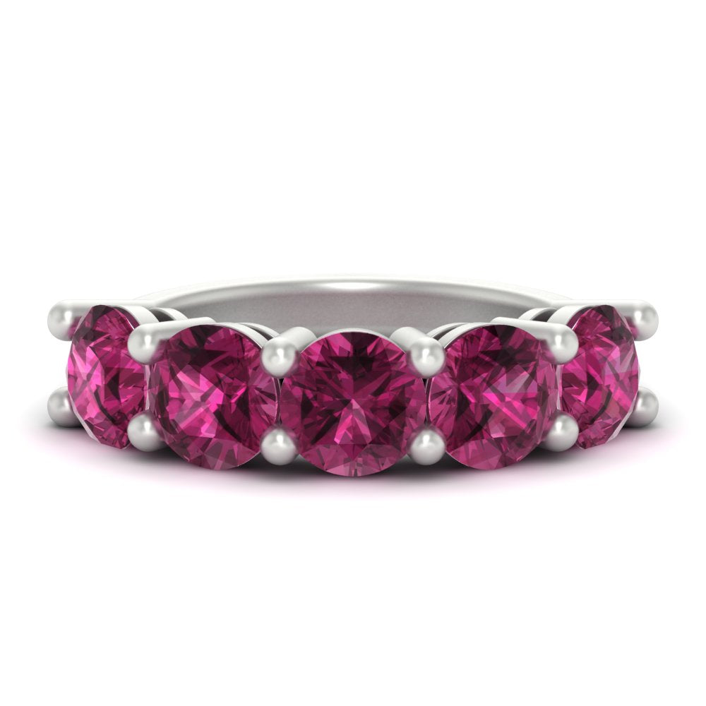 5-carat-round-5-stone-pink-sapphire-colored-anniversary-wedding-band-in-white-gold-FDENS141ROBGSADRPI-5.00CT-NL-WG-GS