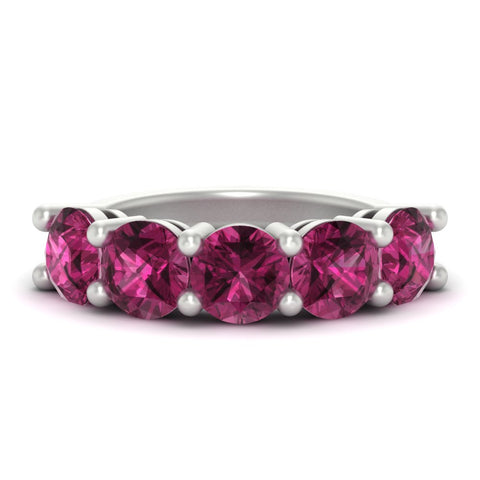 5-carat-round-5-stone-pink-sapphire-colored-anniversary-wedding-band-in-white-gold-FDENS141ROBGSADRPI-5.00CT-NL-WG-GS