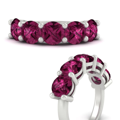 5-carat-round-5-stone-pink-sapphire-colored-anniversary-wedding-band-in-white-gold-FDENS141ROBGSADRPIANGLE3-5.00CT-NL-WG-GS
