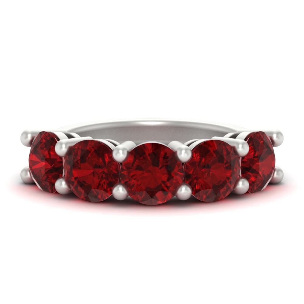 5-carat-round-5-stone-ruby-colored-anniversary-wedding-band-in-white-gold-FDENS141ROBGRUDR-5.00CT-NL-WG-GS
