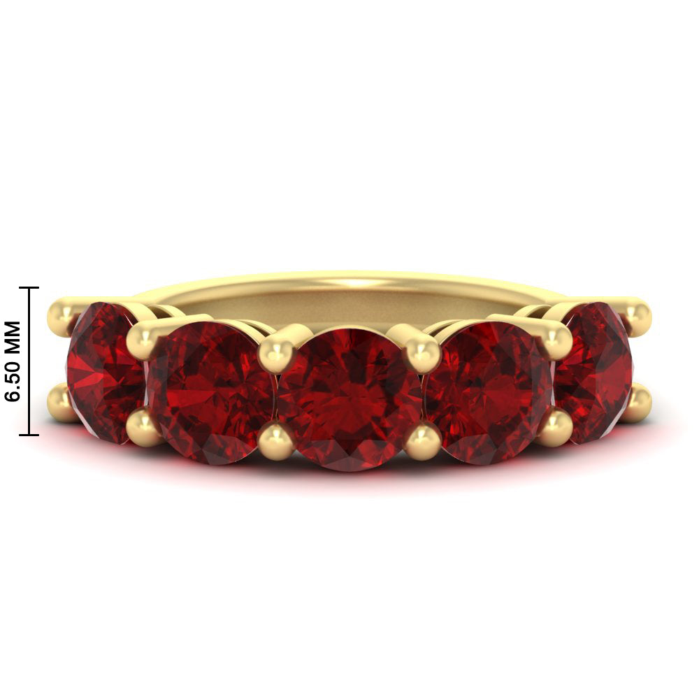 5-carat-round-5-stone-ruby-colored-anniversary-wedding-band-in-yellow-gold-FDENS141ROBGRUDR-5.00CT-NL-YG-HW-GS