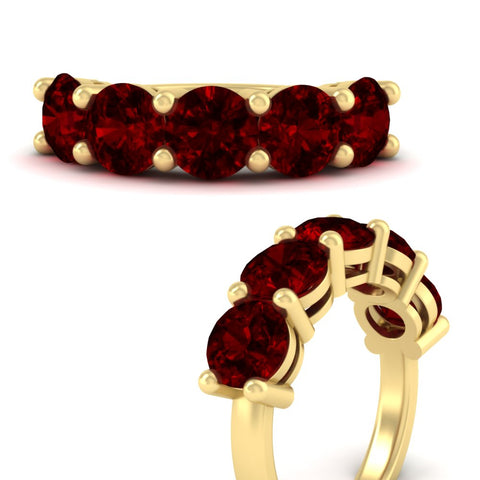 5-carat-round-5-stone-ruby-colored-anniversary-wedding-band-in-yellow-gold-FDENS141ROBGRUDRANGLE3-5.00CT-NL-YG-GS