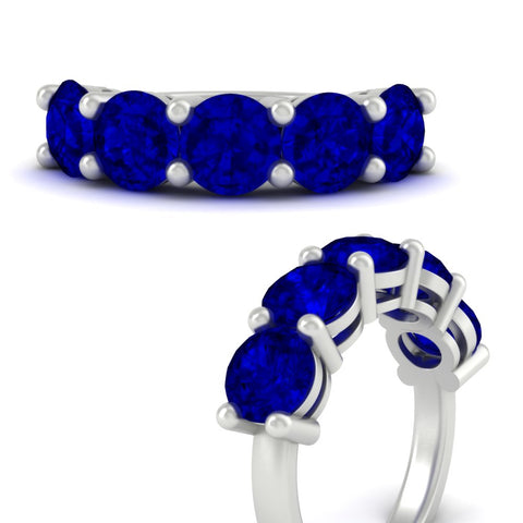 5-carat-round-5-stone-sapphire-colored-anniversary-wedding-band-in-white-gold-FDENS141ROBGSABLANGLE3-5.00CT-NL-WG-GS
