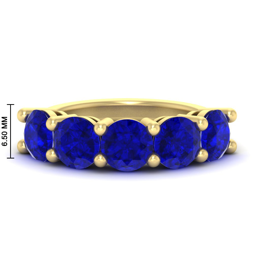 5-carat-round-5-stone-sapphire-colored-anniversary-wedding-band-in-yellow-gold-FDENS141ROBGSABL-5.00CT-NL-YG-HW-GS