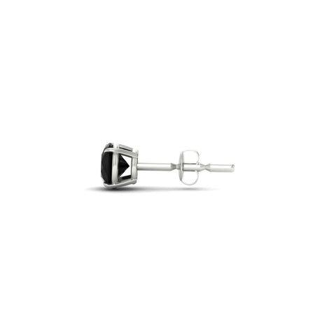 5 Carat Round Cut Mens Earring