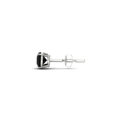 5 Carat Round Cut Mens Earring
