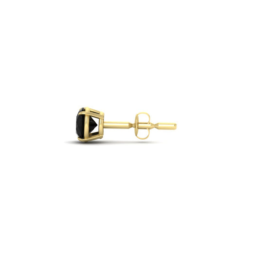 5 Carat Round Cut Mens Earring
