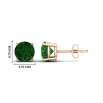 Load image into Gallery viewer, 5-carat-round-emerald-stud-earring-for-women-in-rose-gold-fdear10411rogemgrangle2-5.00ct-nl-rg-hw_b0f8ba53-62a9-4d6f-a925-3071d5e74ab6.jpg?v=1765339407

