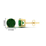 Load image into Gallery viewer, 5-carat-round-emerald-stud-earring-for-women-in-yellow-gold-fdear10411rogemgrangle2-5.00ct-nl-yg-hw_cd8fcba9-fedb-4972-8d96-ca6ffea4392c.jpg?v=1765339407
