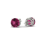 Load image into Gallery viewer, 5-carat-round-pink-sapphire-stud-earring-for-women-in-white-gold-fdear10411rogsadrpiangle4-5.00ct-nl-wg_14657ed9-a373-41f7-8397-949d1bca103e.jpg?v=1765339411
