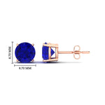 Load image into Gallery viewer, 5-carat-round-sapphire-stud-earring-for-women-in-rose-gold-fdear10411rogsablangle2-5.00ct-nl-rg-hw_5bafd054-cae5-417b-9cfd-d3bbf1c18eb0.jpg?v=1765339401
