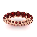 Load image into Gallery viewer, 5-carat-ruby-eternity-band-ring-in-rose-gold-FD11249ROBGRUDRANGLE5-5.00CT-NL-RG
