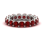 Load image into Gallery viewer, 5-carat-ruby-eternity-band-ring-in-white-gold-FD11249ROBGRUDR-5.00CT-NL-WG

