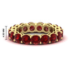 Load image into Gallery viewer, 5-carat-ruby-eternity-band-ring-in-yellow-gold-FD11249ROBGRUDR-5.00CT-NL-YG-HW
